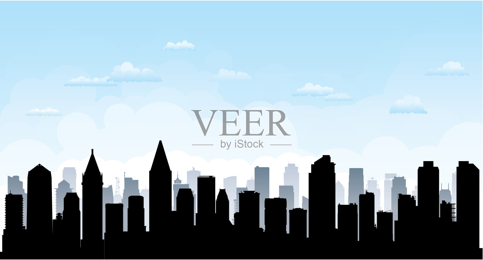 圣地亚哥(所有建筑都已完成且可移动)插画图片素材