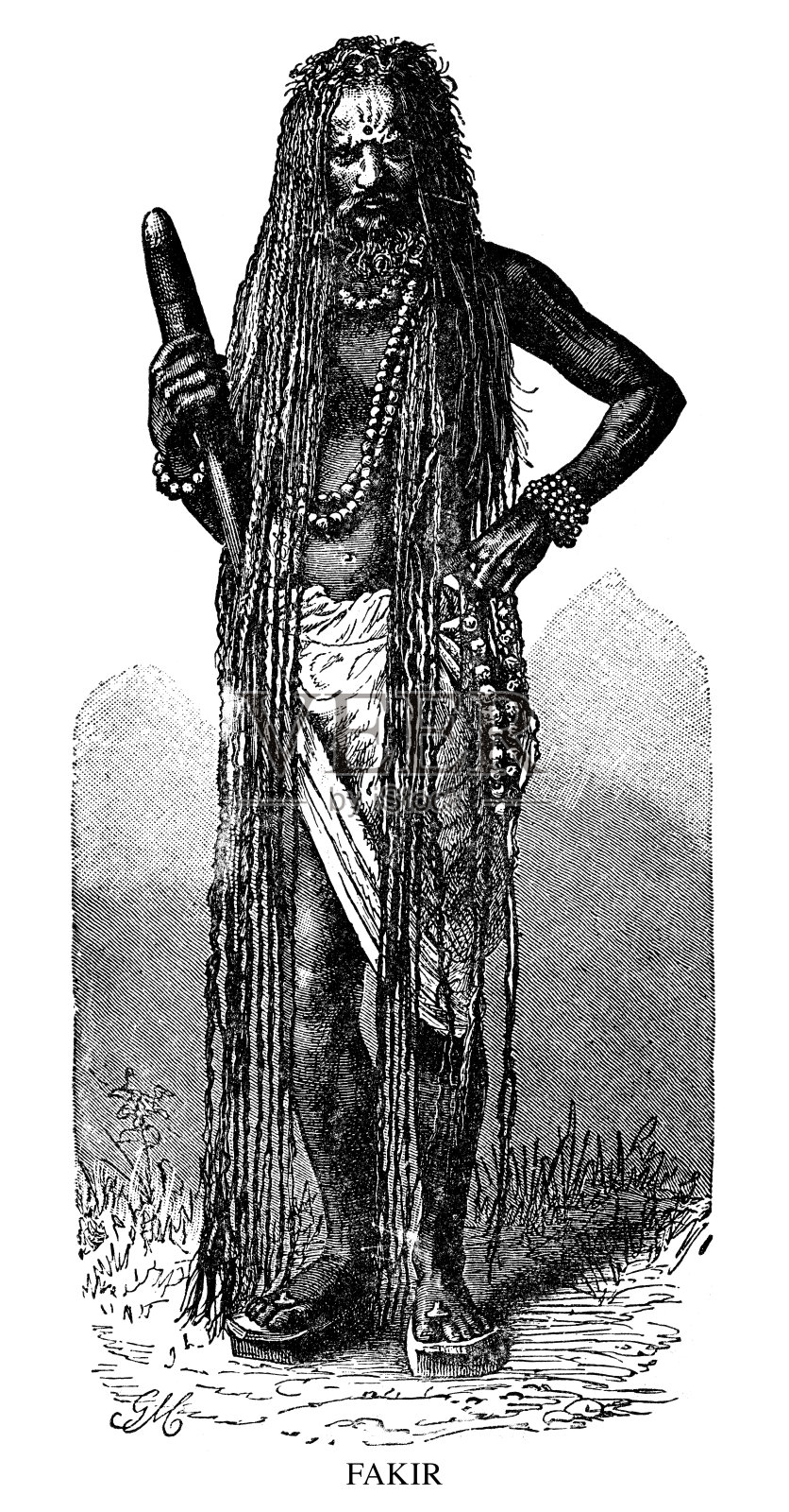 可怜的插画图片素材