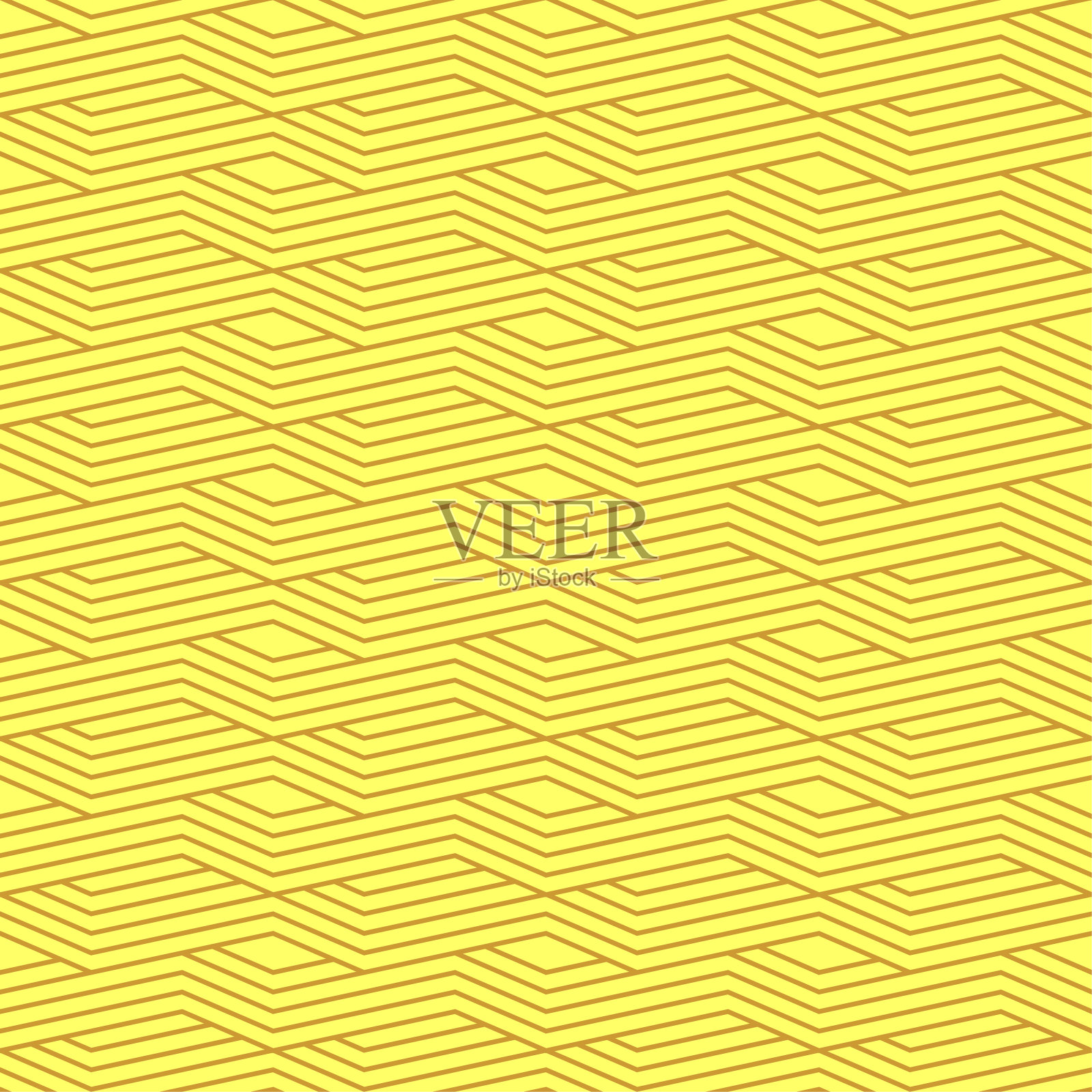 无缝抽象的背景图案-金色壁纸-矢量插图插画图片素材