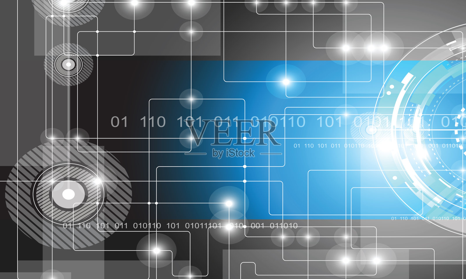 抽象的未来电路板背景插画图片素材