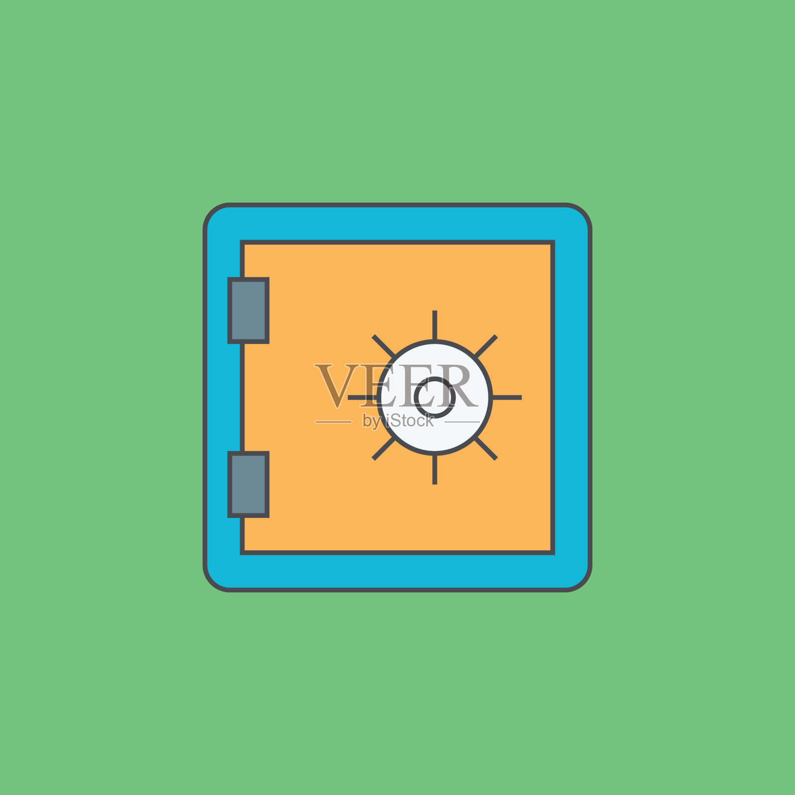 保险箱柜插画图片素材