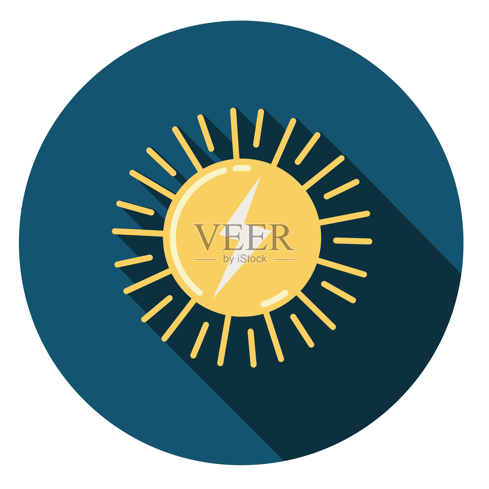 太阳能环境平面设计图标插画图片素材