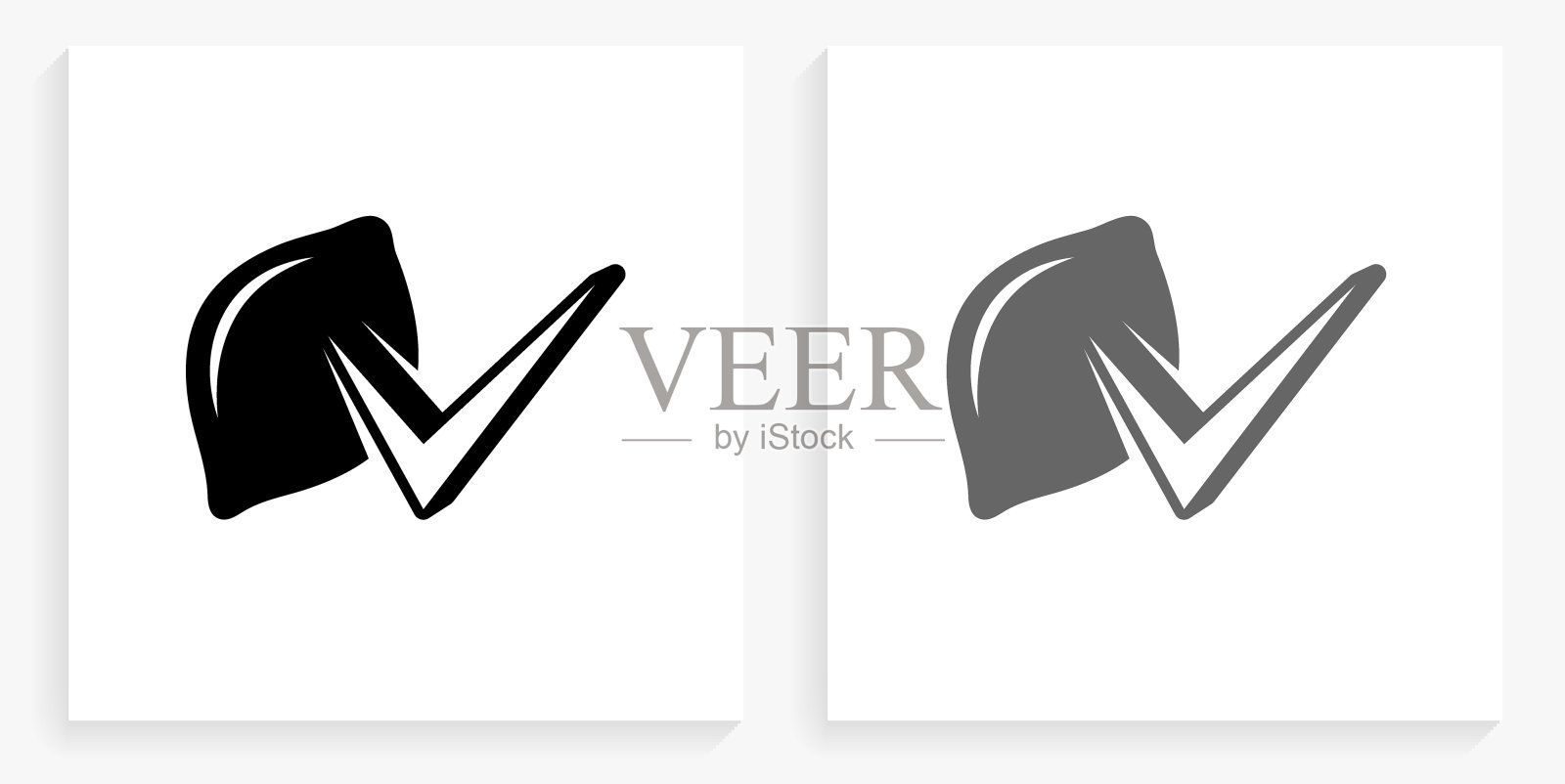 柠檬检查黑白方形图标插画图片素材