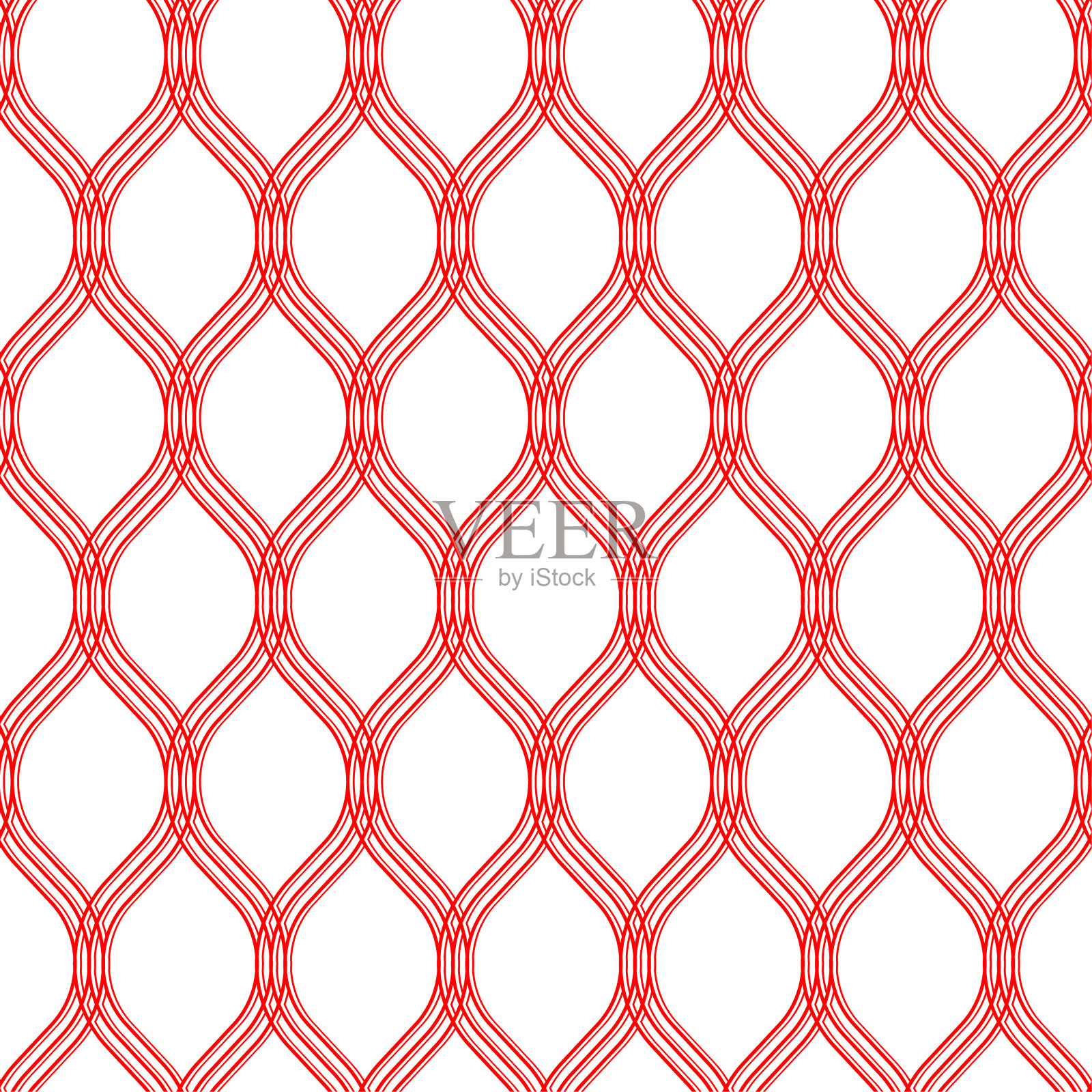 无缝抽象背景模式-红色壁纸-矢量插图插画图片素材