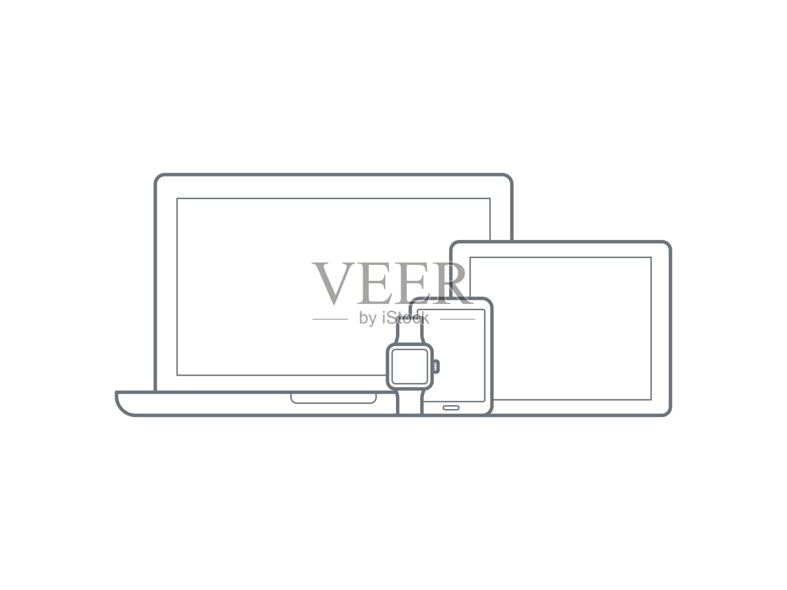 数字设备图标插画图片素材