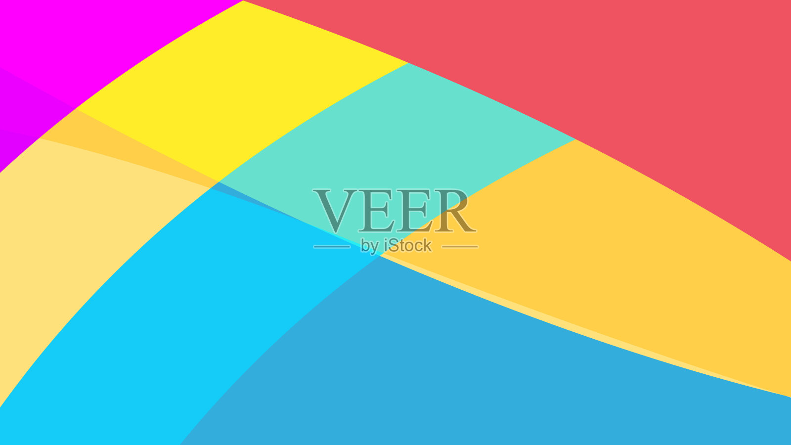 彩色波浪背景插画图片素材