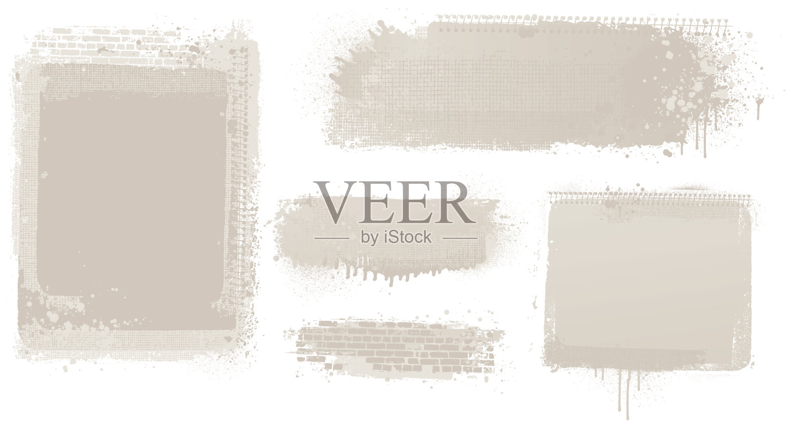 灰色的狼籍的背景插画图片素材