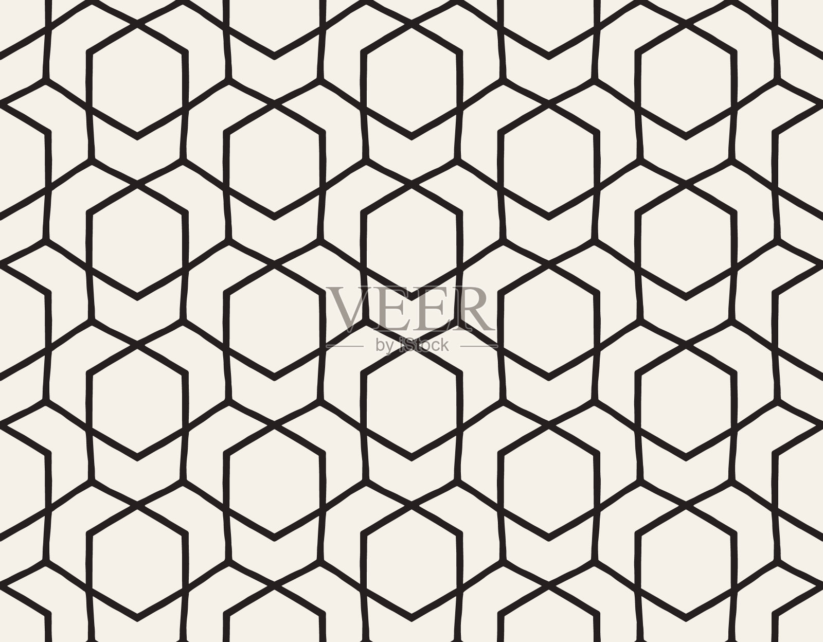 无缝几何图案-手绘插画图片素材