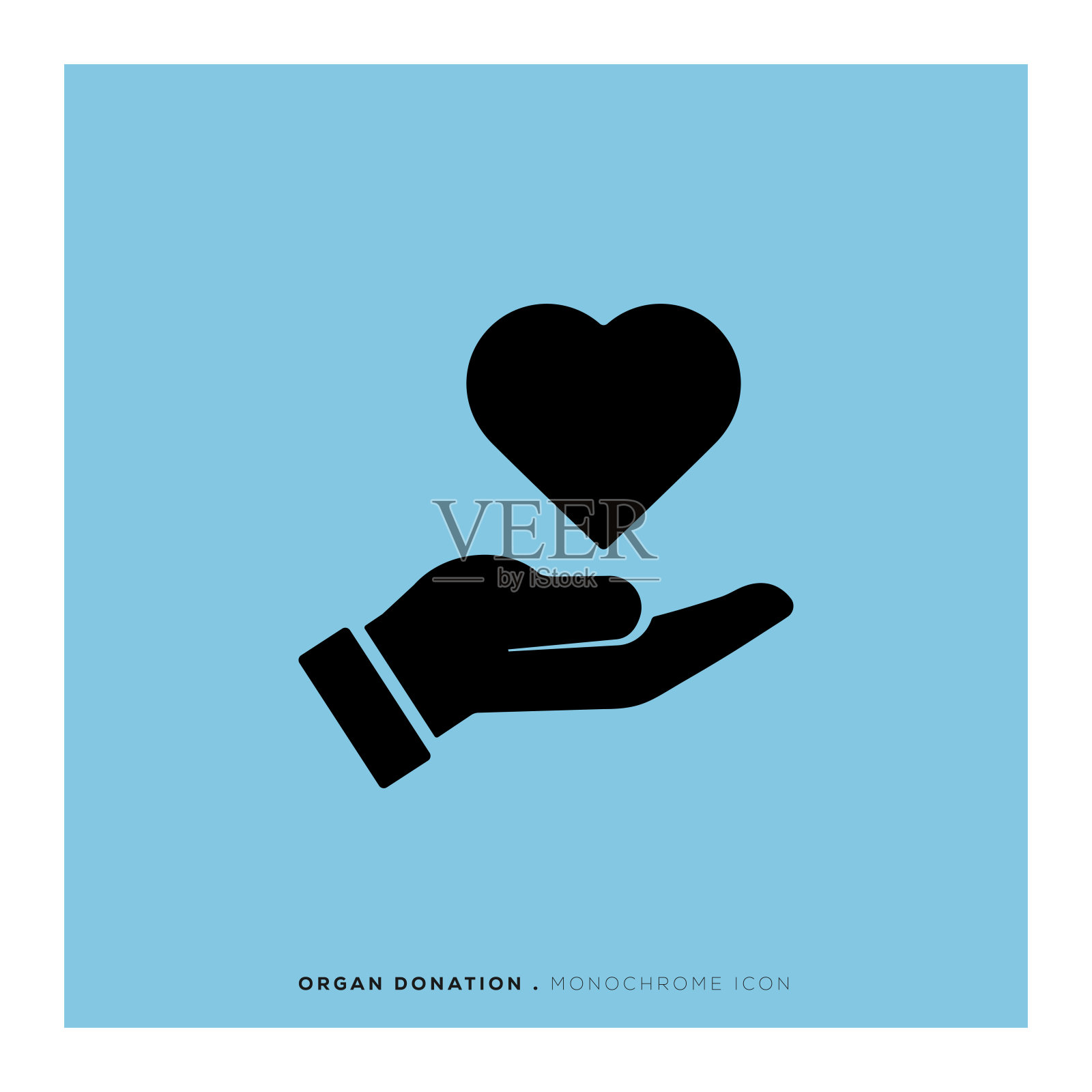 器官捐献的图标插画图片素材