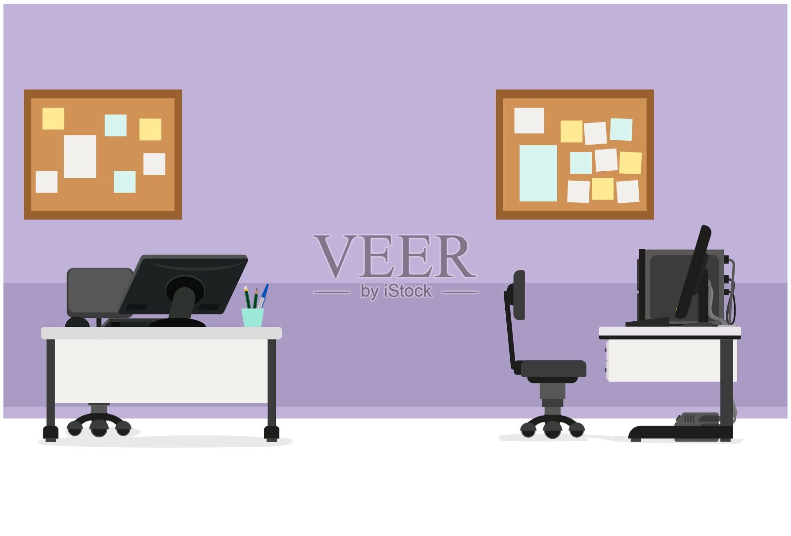 在公司办公室工作插画图片素材