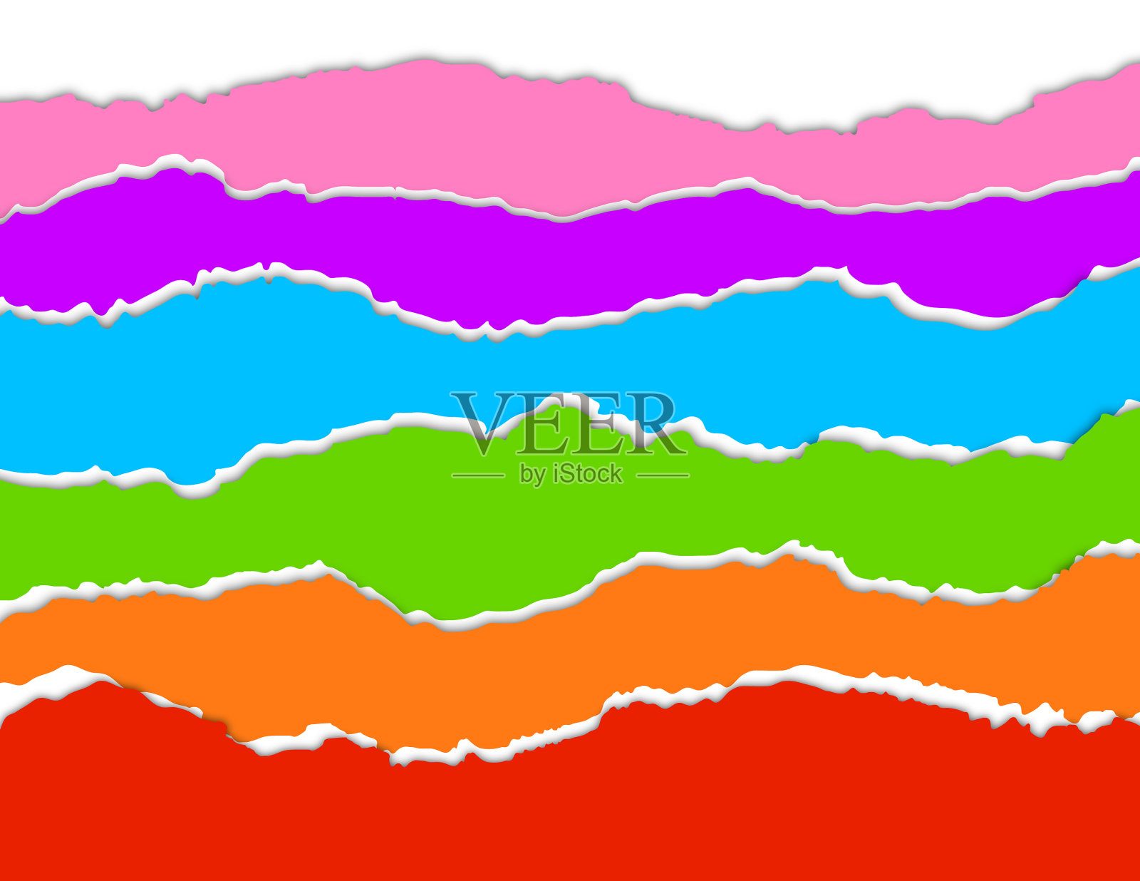 撕纸背景插画图片素材