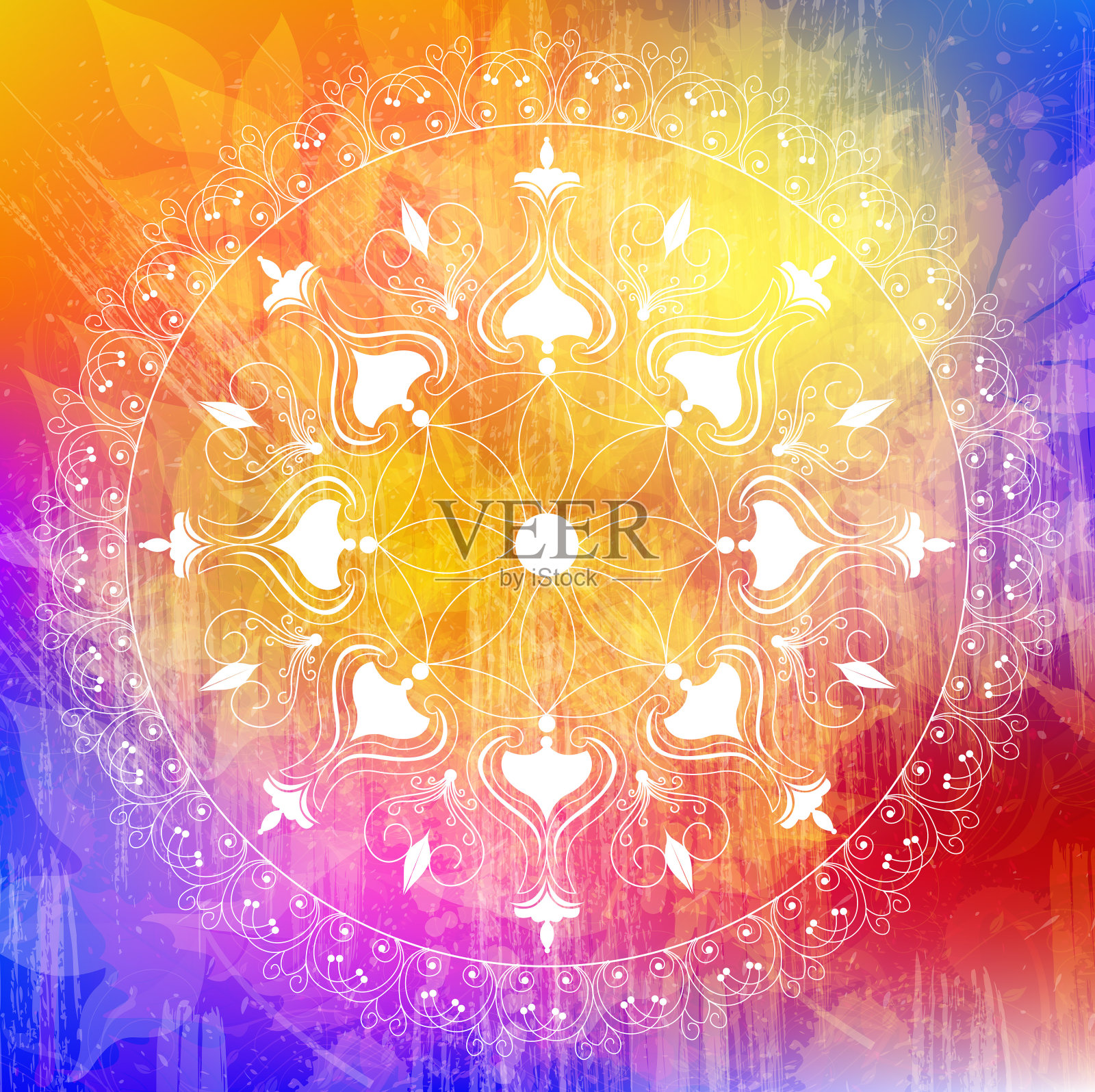 曼荼罗设计插画图片素材