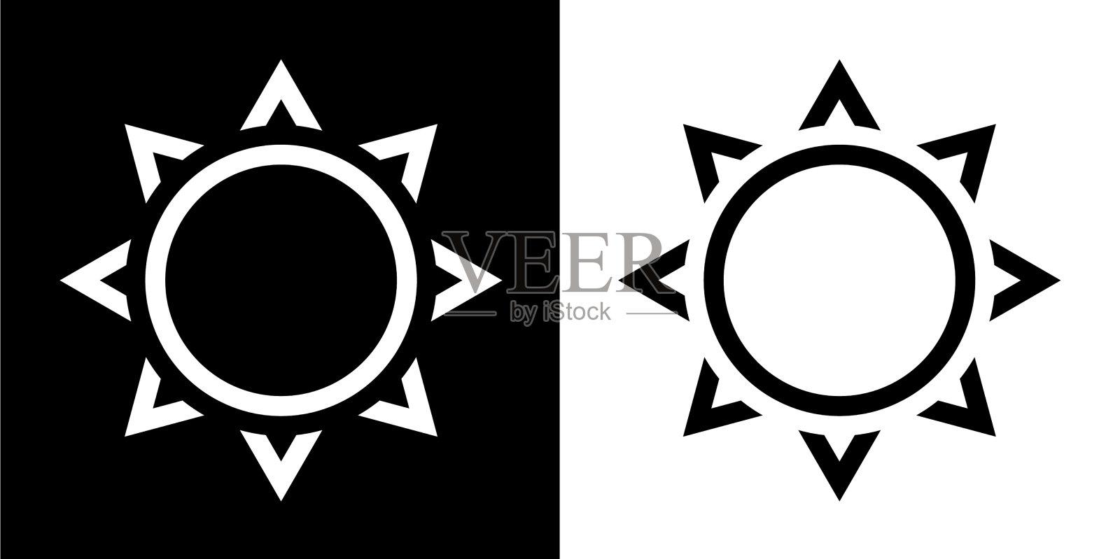 太阳图标插画图片素材