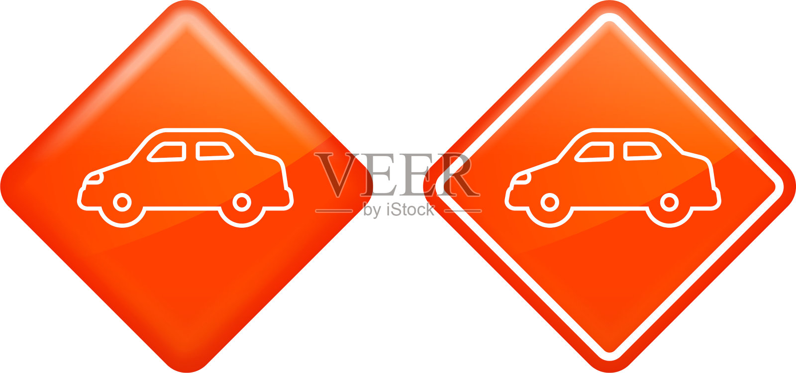 汽车侧视图图标插画图片素材