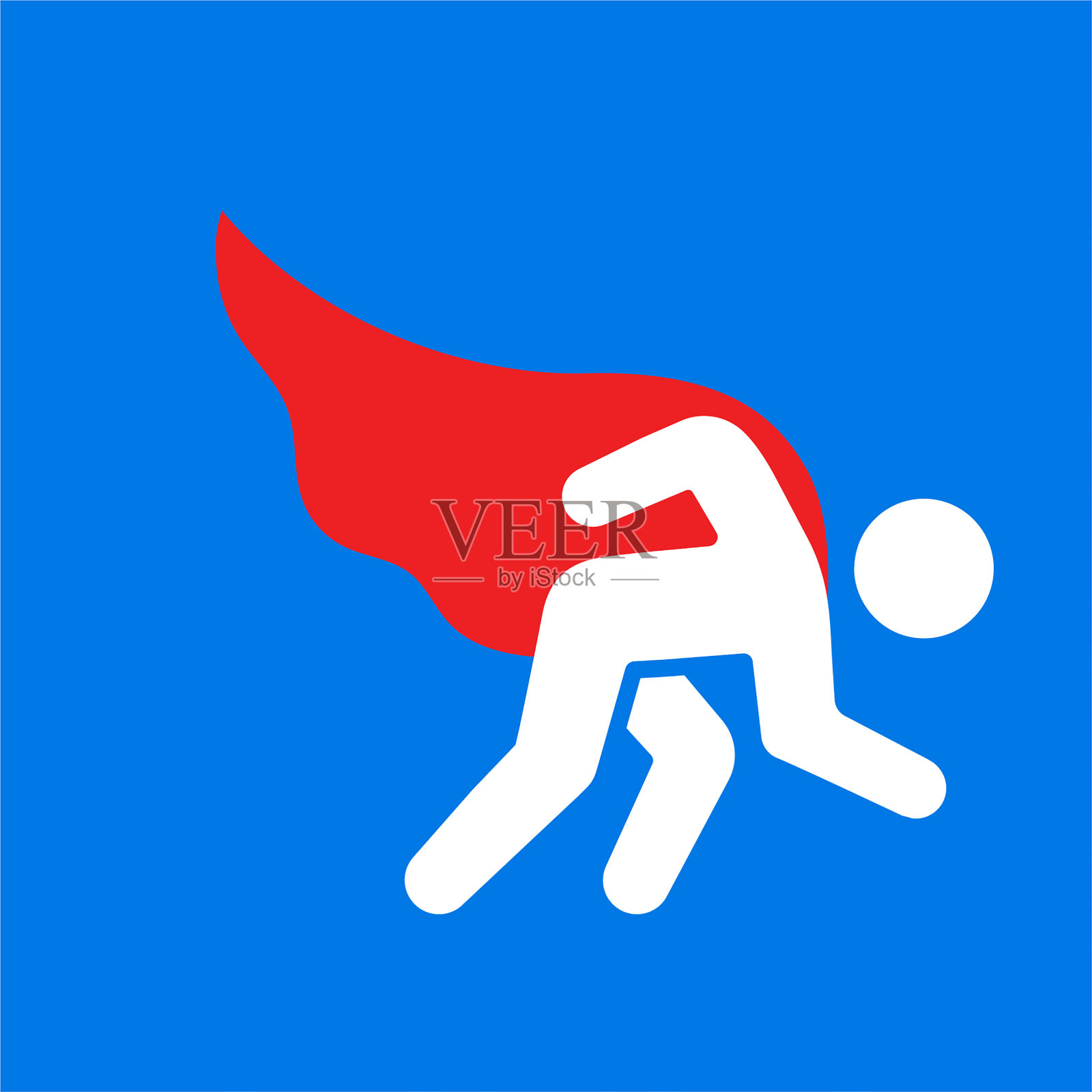 英雄与海角在位置图标插画图片素材