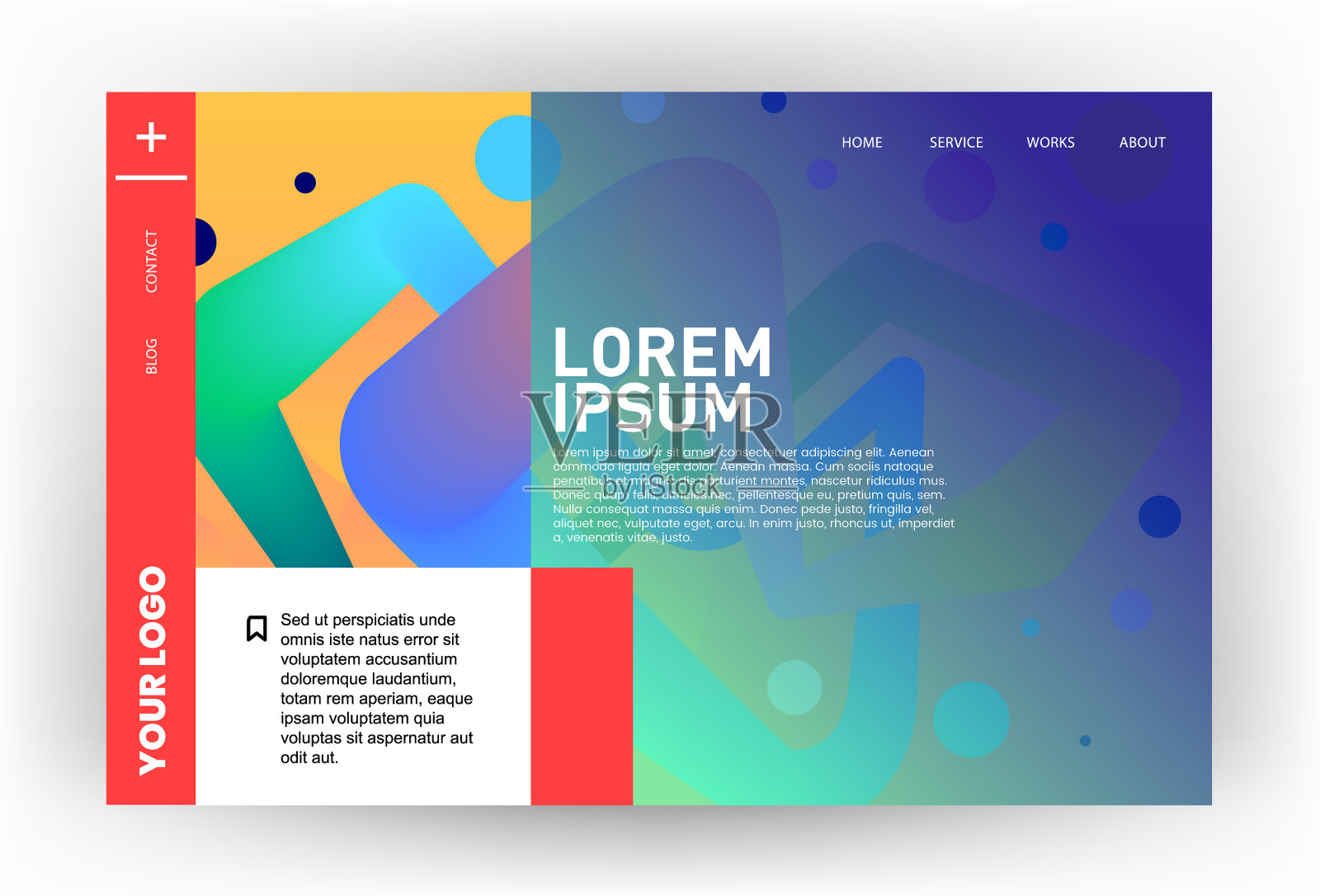 现代网站模板设计插画图片素材