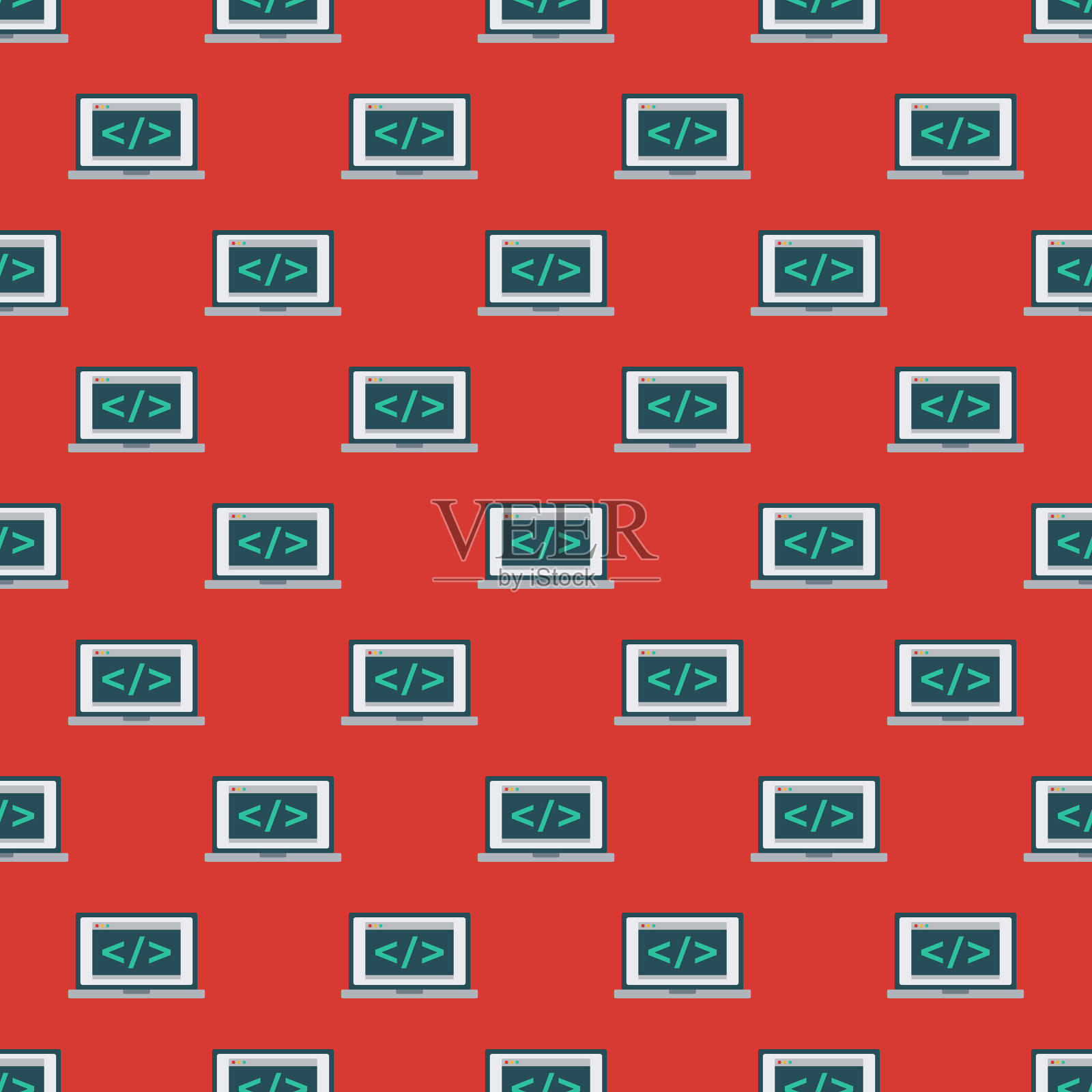 编码的启动模式插画图片素材