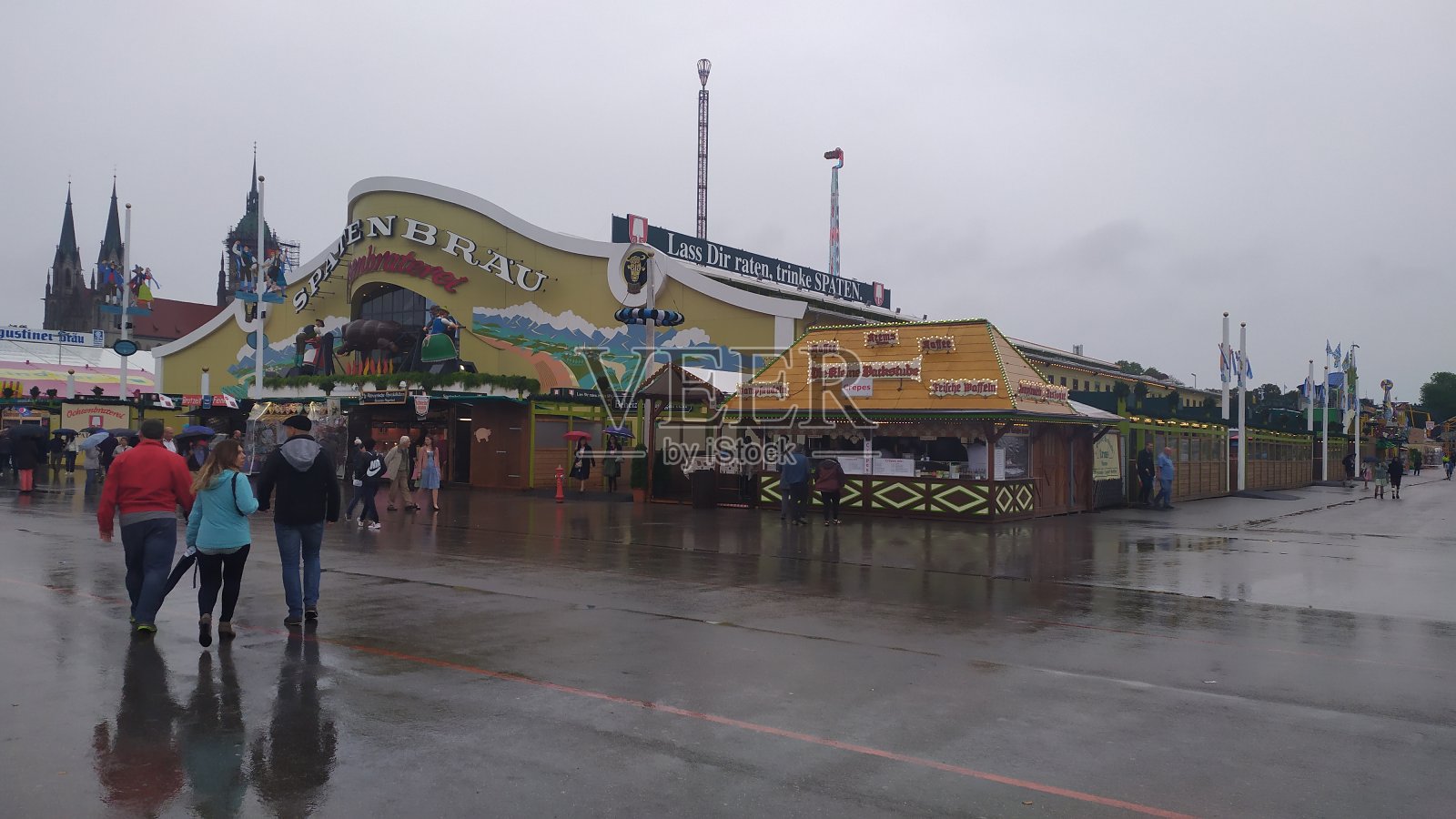 2019年慕尼黑啤酒节在德国慕尼黑特莱西恩维泽举行照片摄影图片