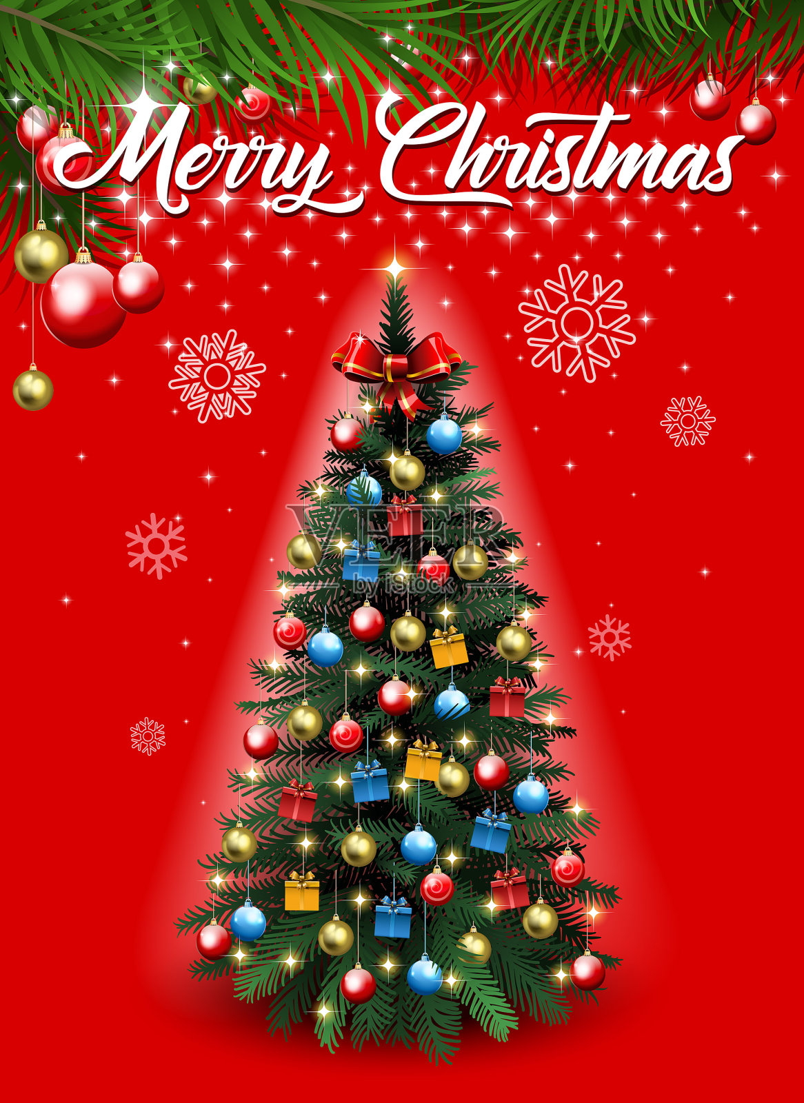 圣诞树插画图片素材
