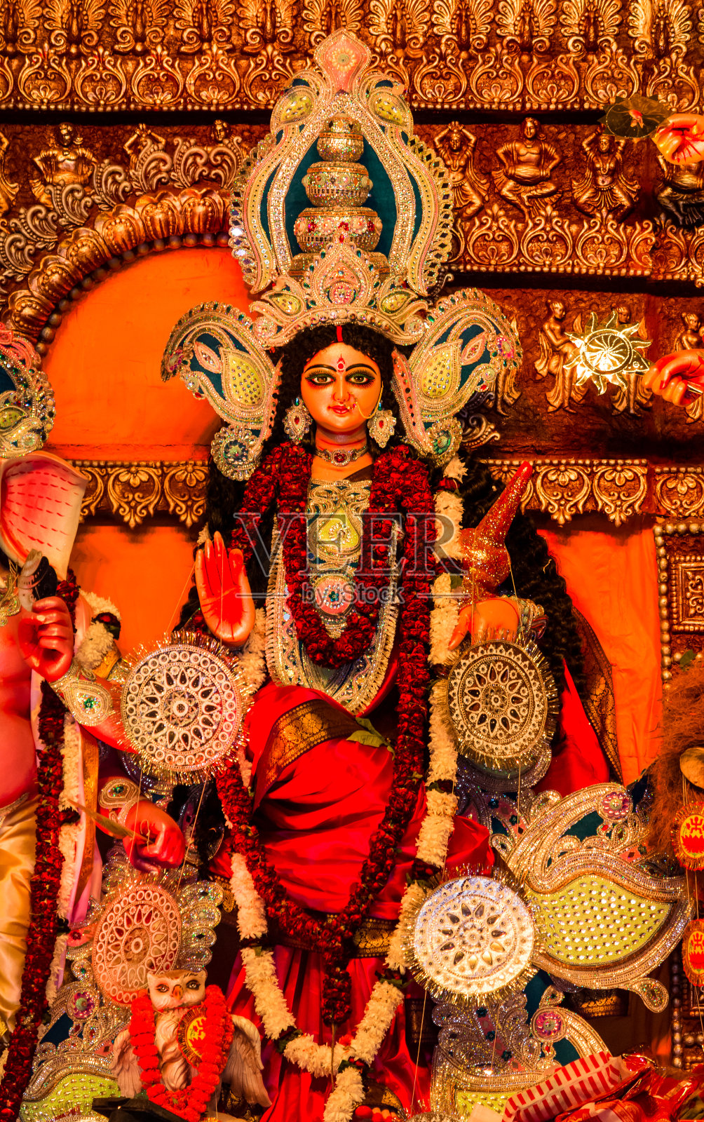 女神杜尔迦照片摄影图片