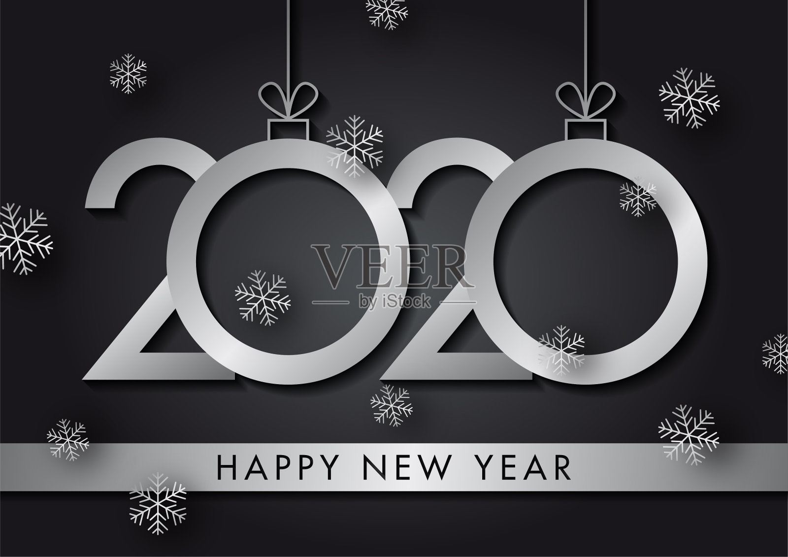 2020年新年背景插画图片素材