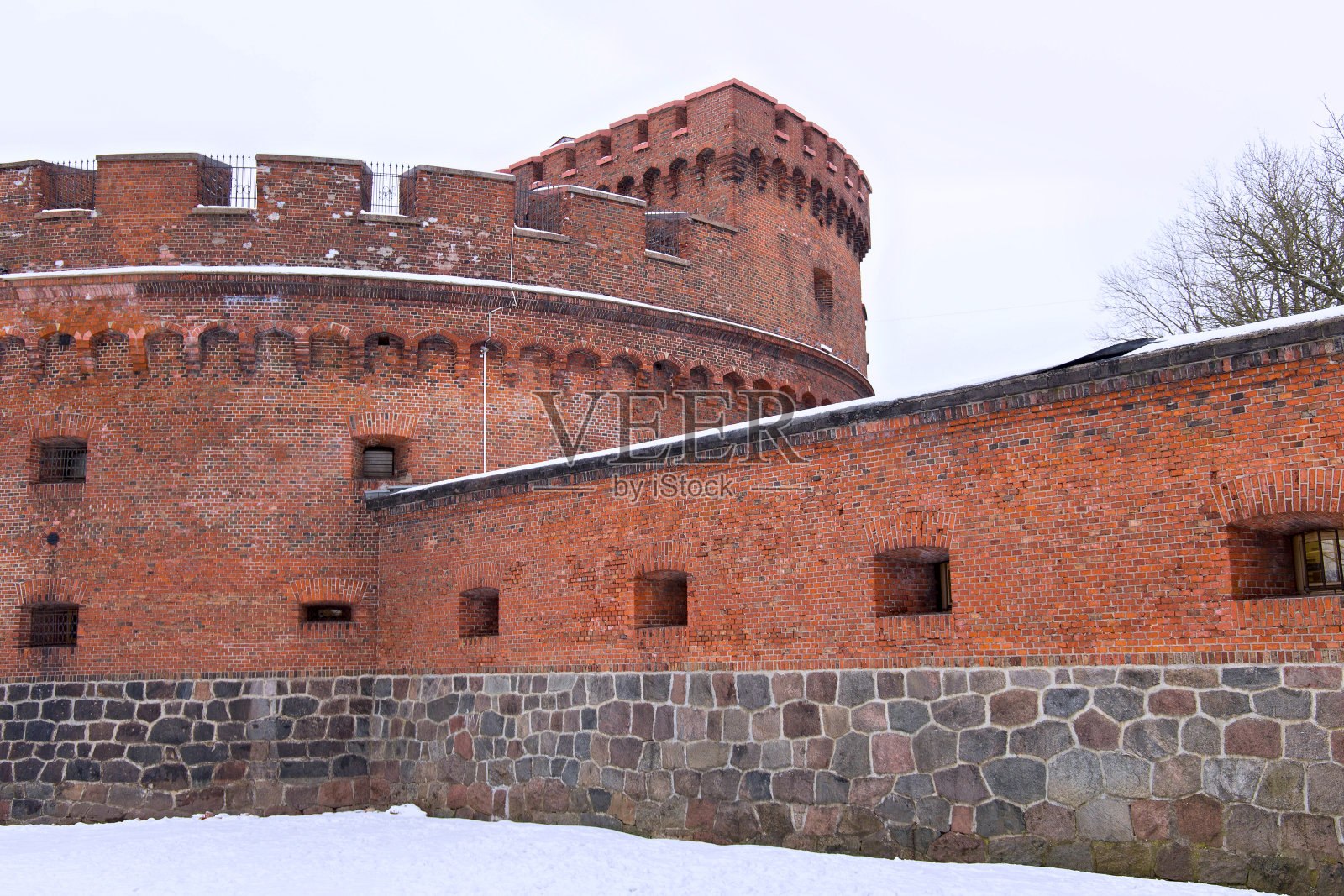 多纳塔，现在是琥珀博物馆。哥尼斯堡德军防御工事的一部分。照片摄影图片