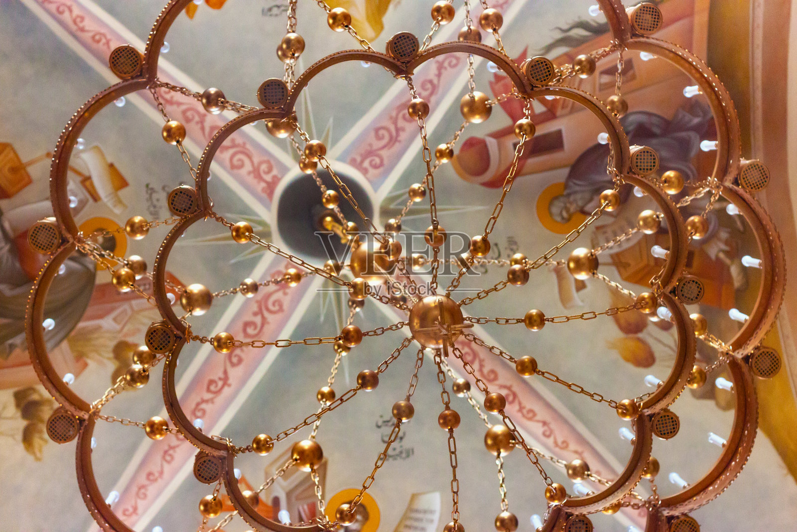 圣乔治希腊东正教大教堂内部照片摄影图片