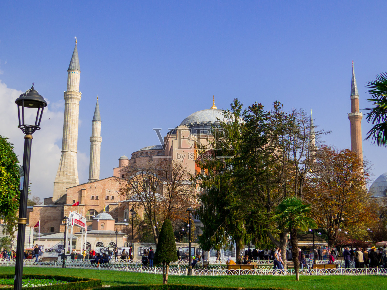 圣索菲亚博物馆，伊斯坦布尔，土耳其照片摄影图片