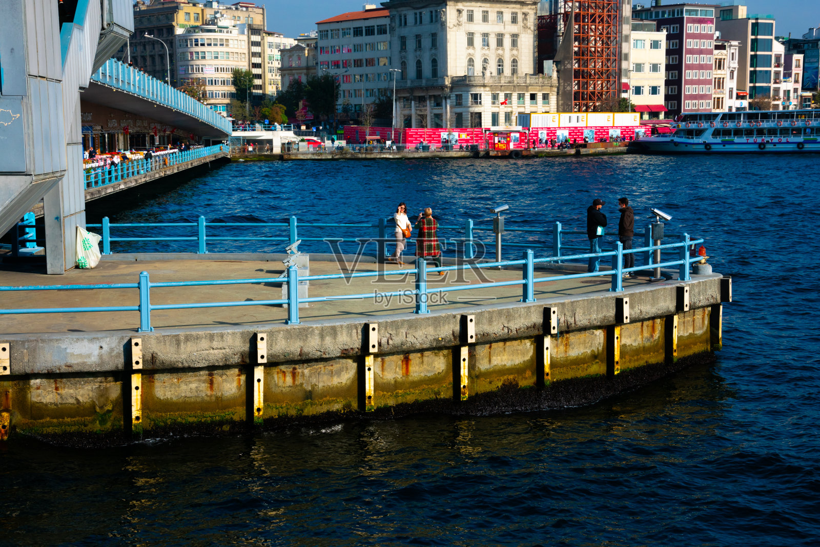 加拉塔大桥景色照片摄影图片