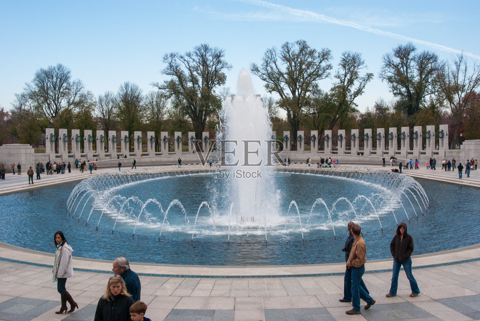 华盛顿特区的国家第二次世界大战纪念馆照片摄影图片