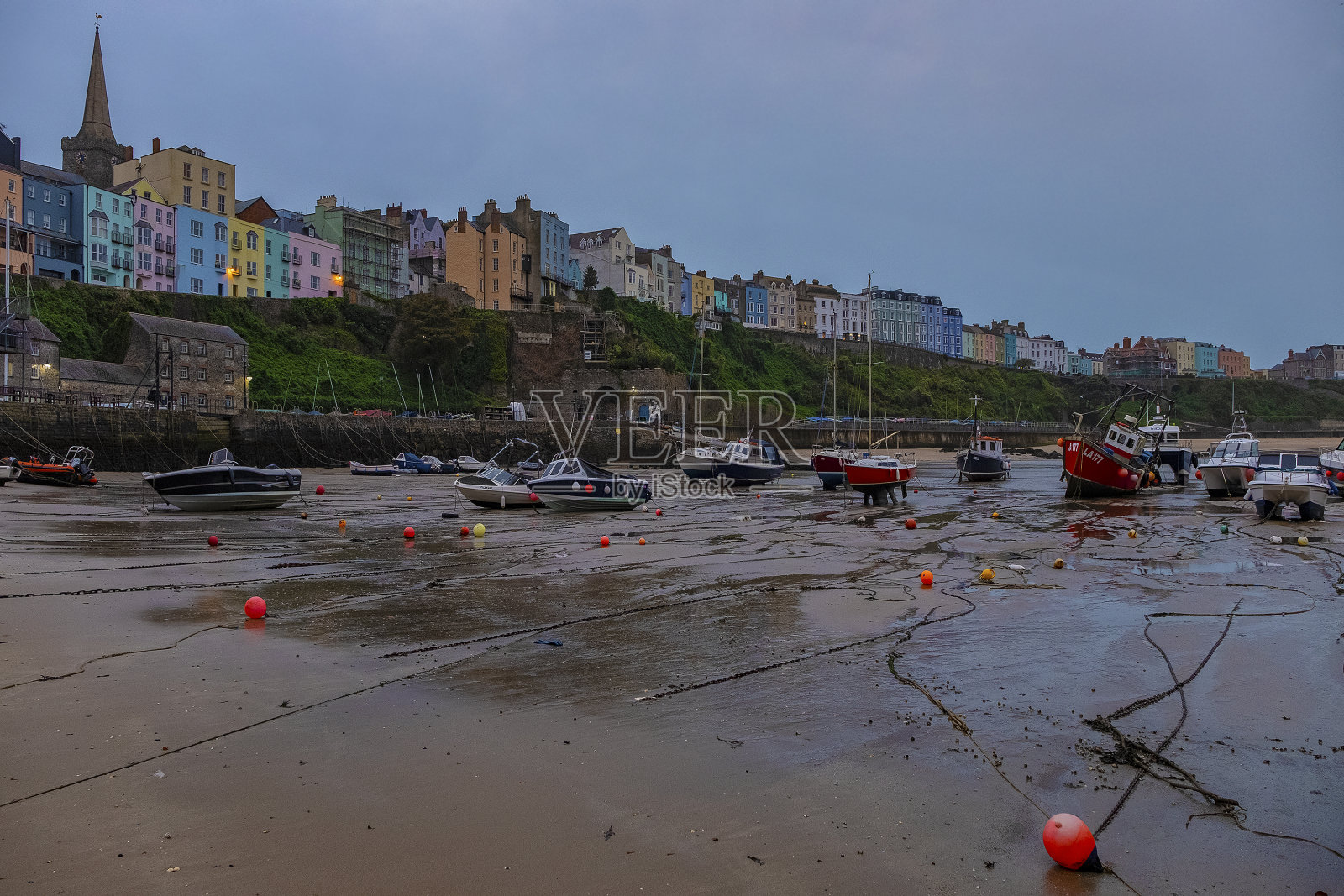 英国威尔士滕比港照片摄影图片