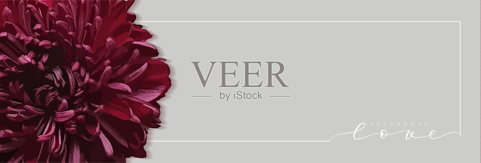 菊花的横幅插画图片素材