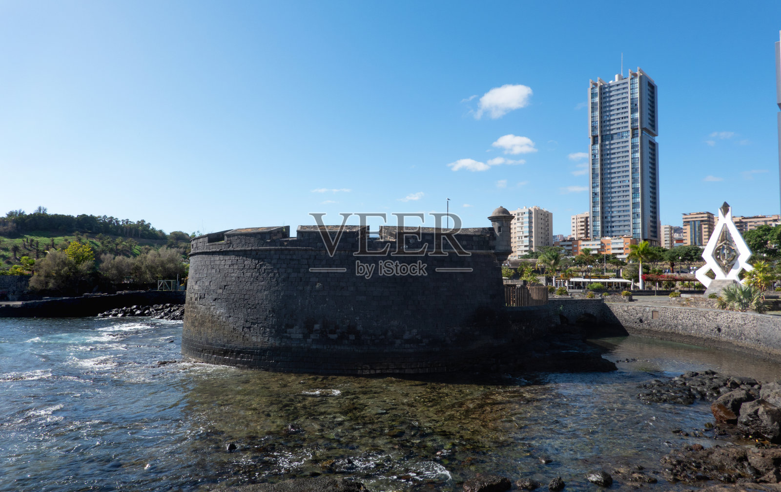 圣约翰浸礼会城堡或黑城堡照片摄影图片