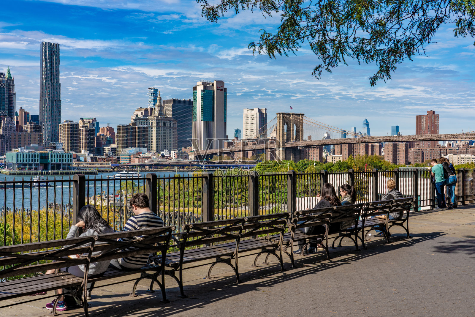 布鲁克林高地长廊照片摄影图片