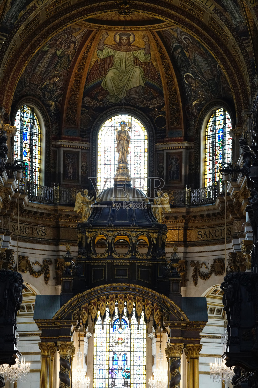 圣保罗大教堂的老式遗产室内设计照片摄影图片