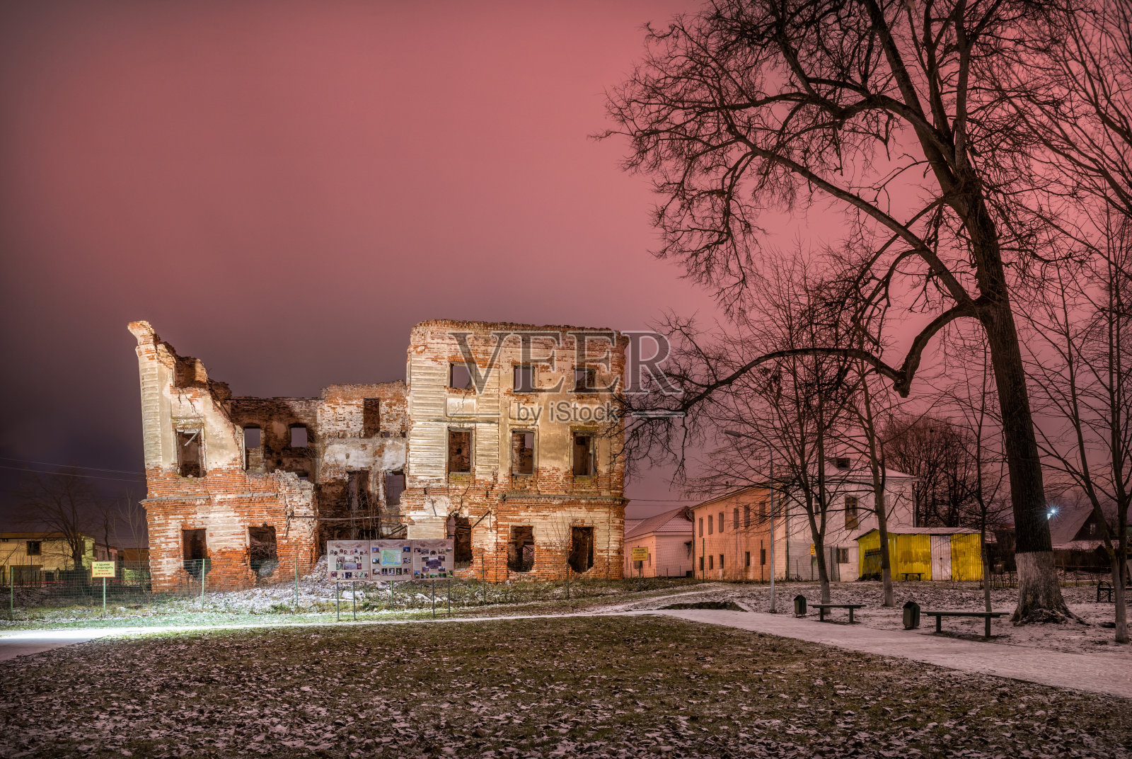 奥布宁斯克贝尔基诺庄园的房子照片摄影图片