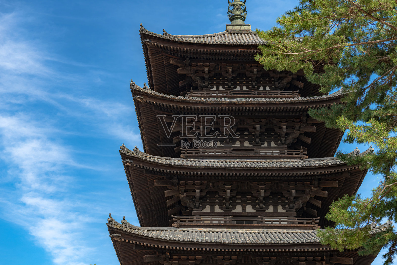 兴福寺五层宝塔照片摄影图片