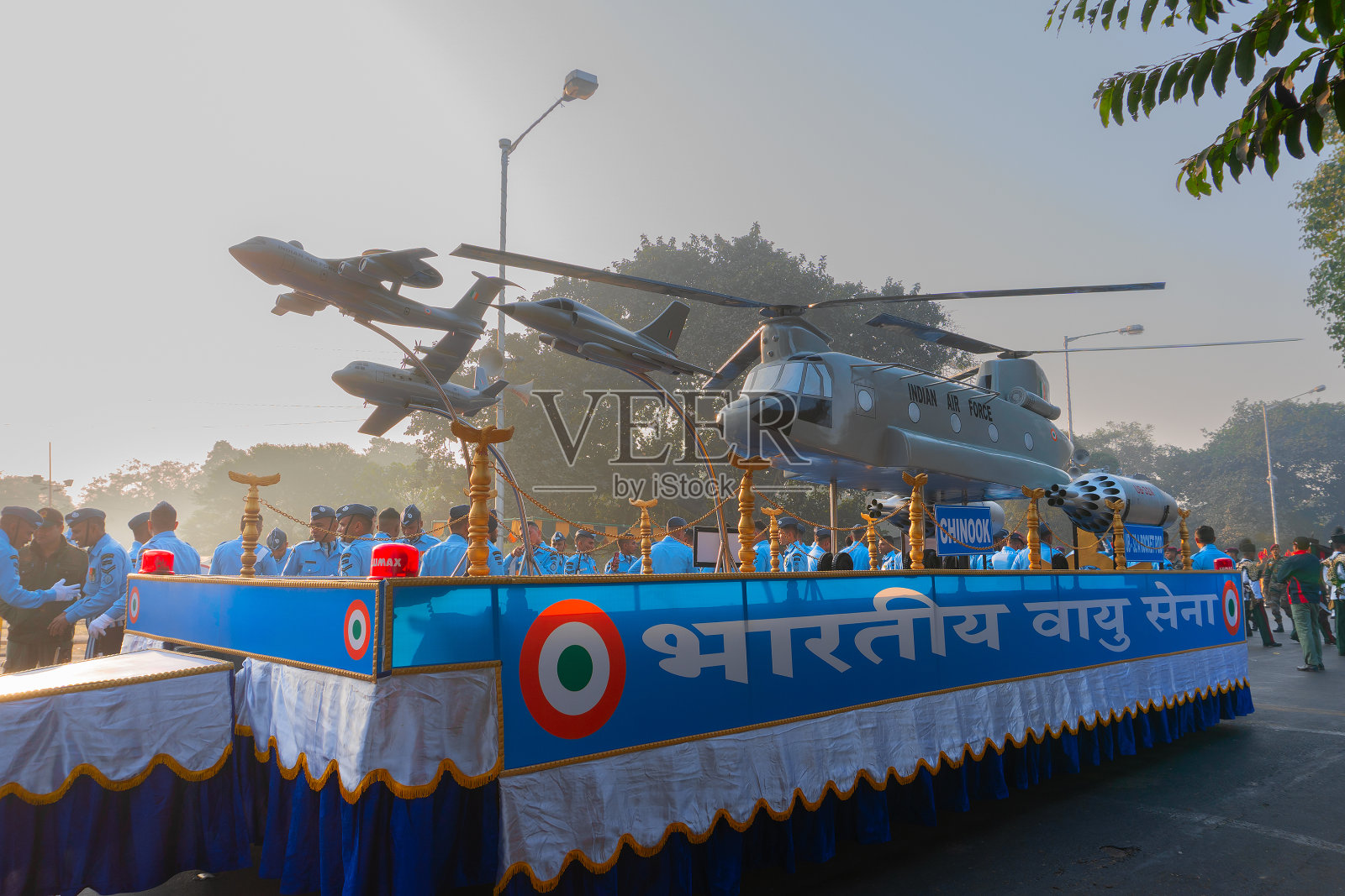 印度空军的奇努克直升机照片摄影图片