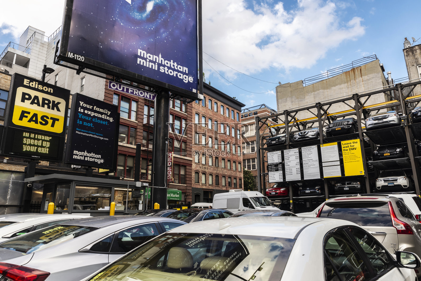 美国纽约的自动停车场系统照片摄影图片