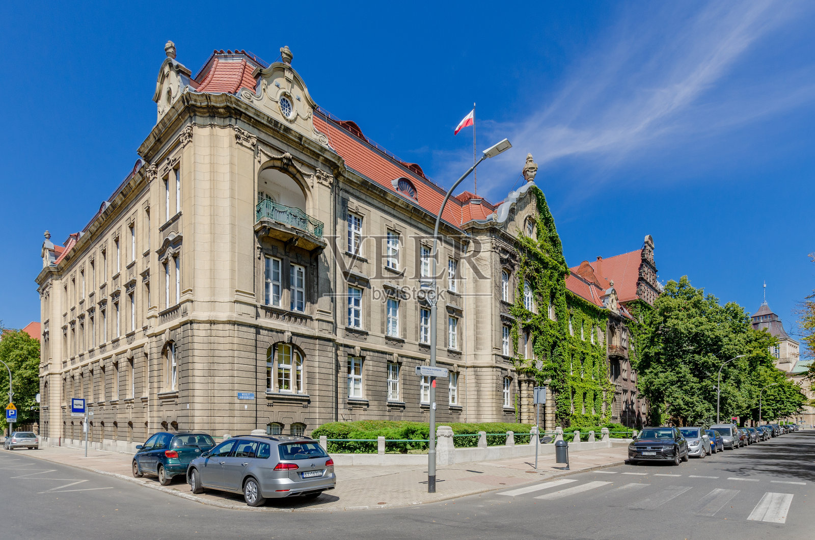 海事大学大楼。Szczecin，西博美尼亚省。照片摄影图片