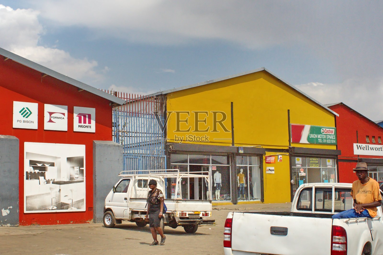 多彩的建筑中的商业照片摄影图片