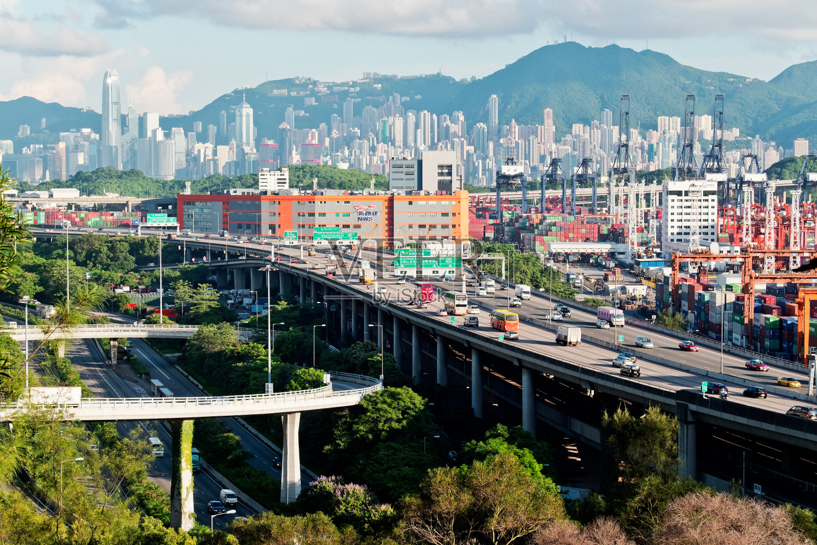 香港葵涌货柜码头照片摄影图片