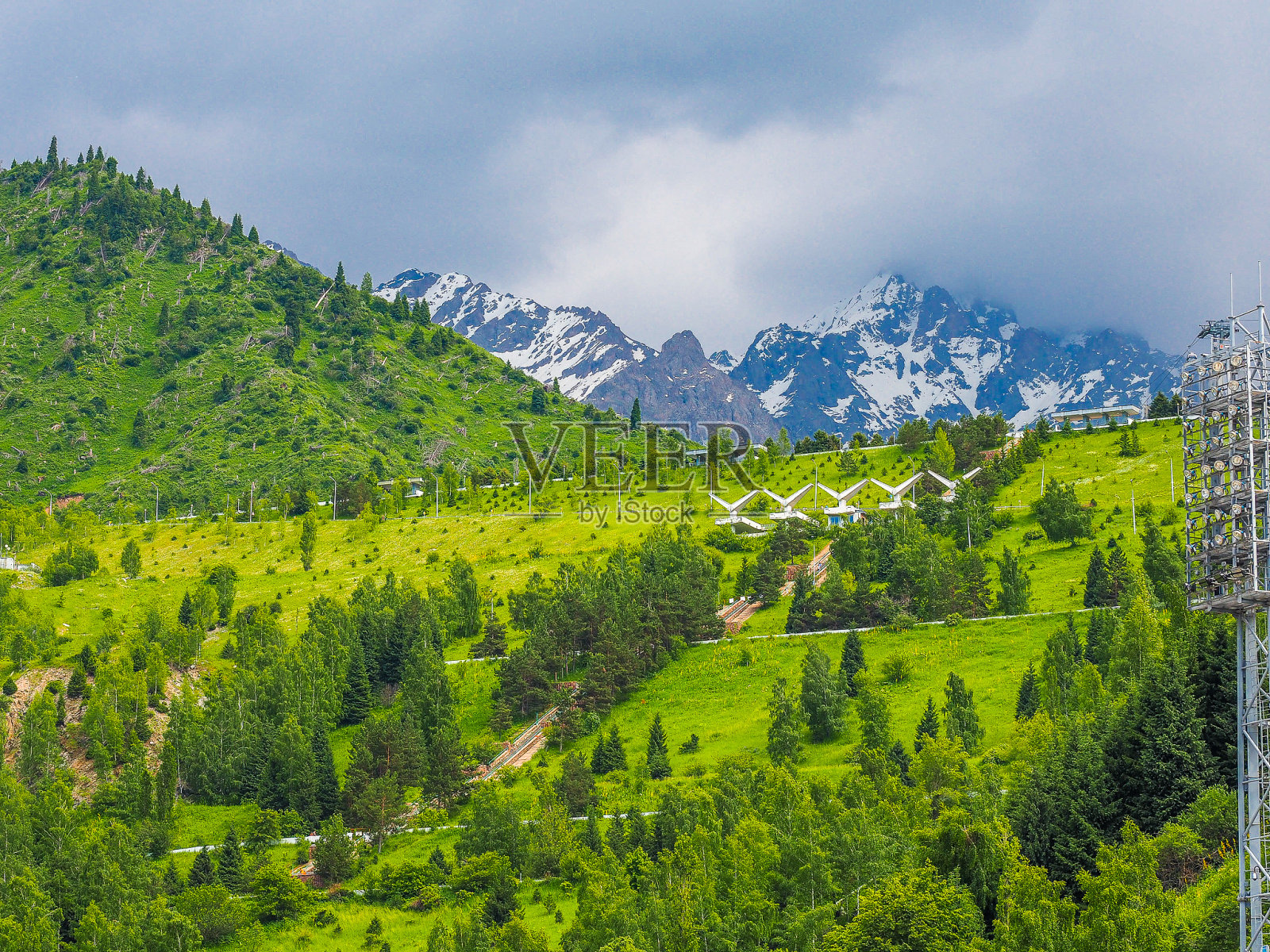Medeu山谷,哈萨克斯坦阿拉木图照片摄影图片