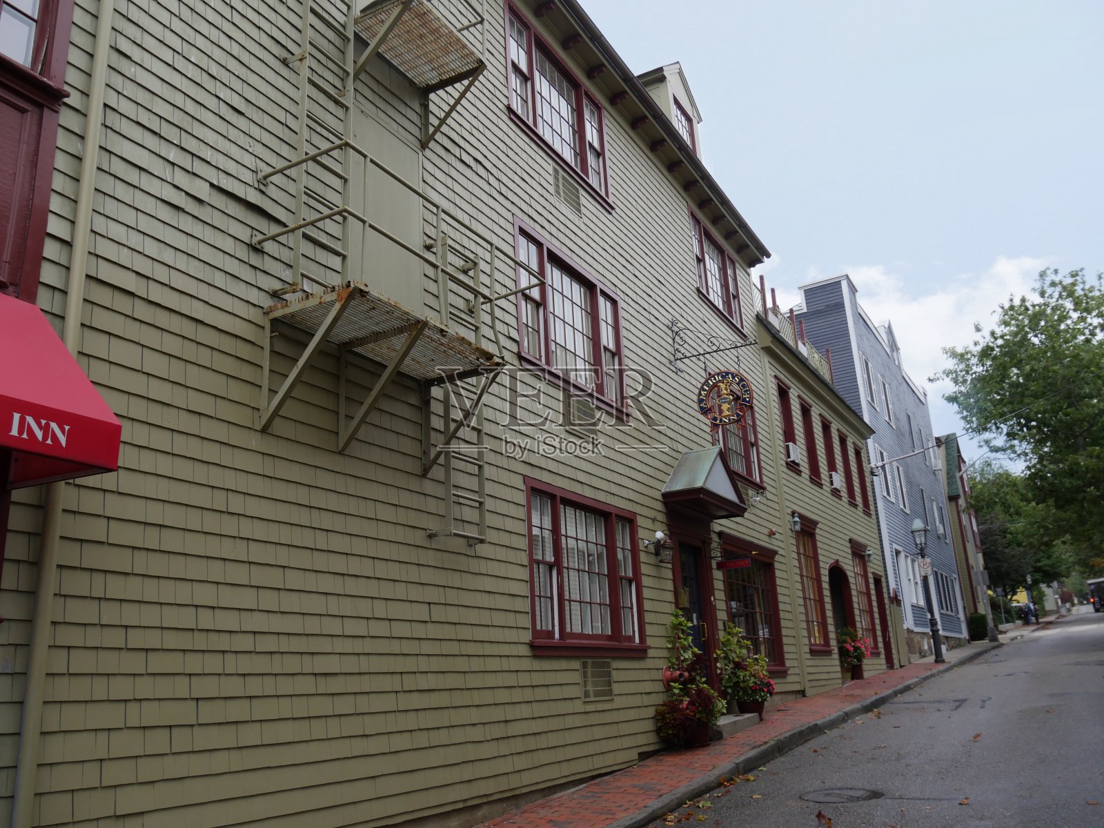 美洲杯酒店的侧面。照片摄影图片