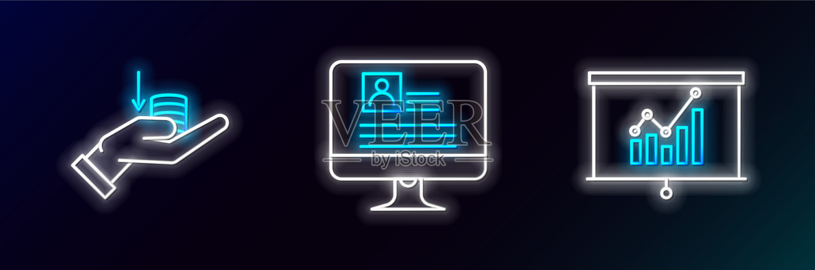 用图表和手头的钱设置线板设计模板素材