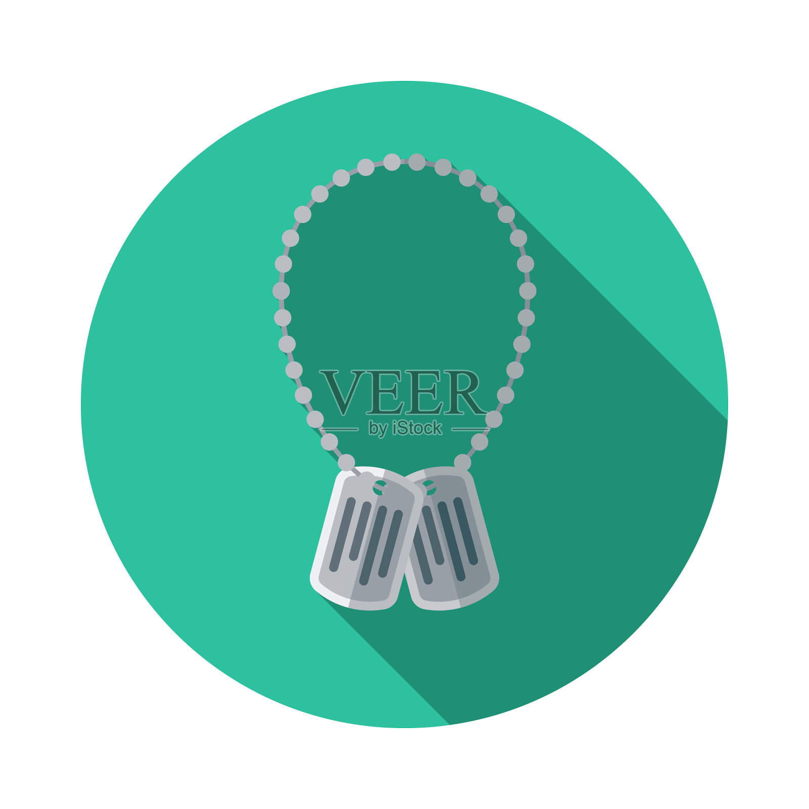 彩弹狗牌图标插画图片素材