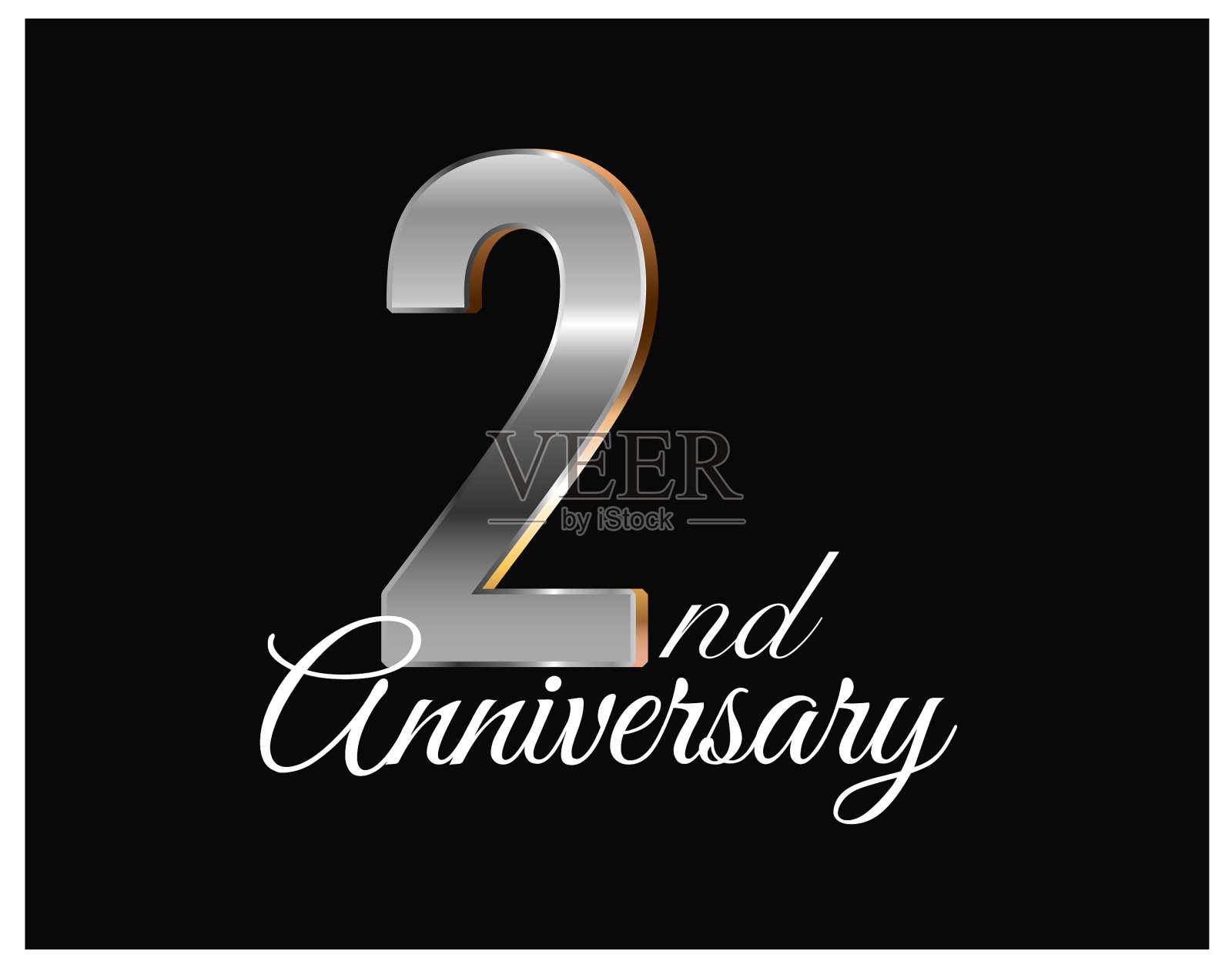 2年周年纪念日插画图片素材