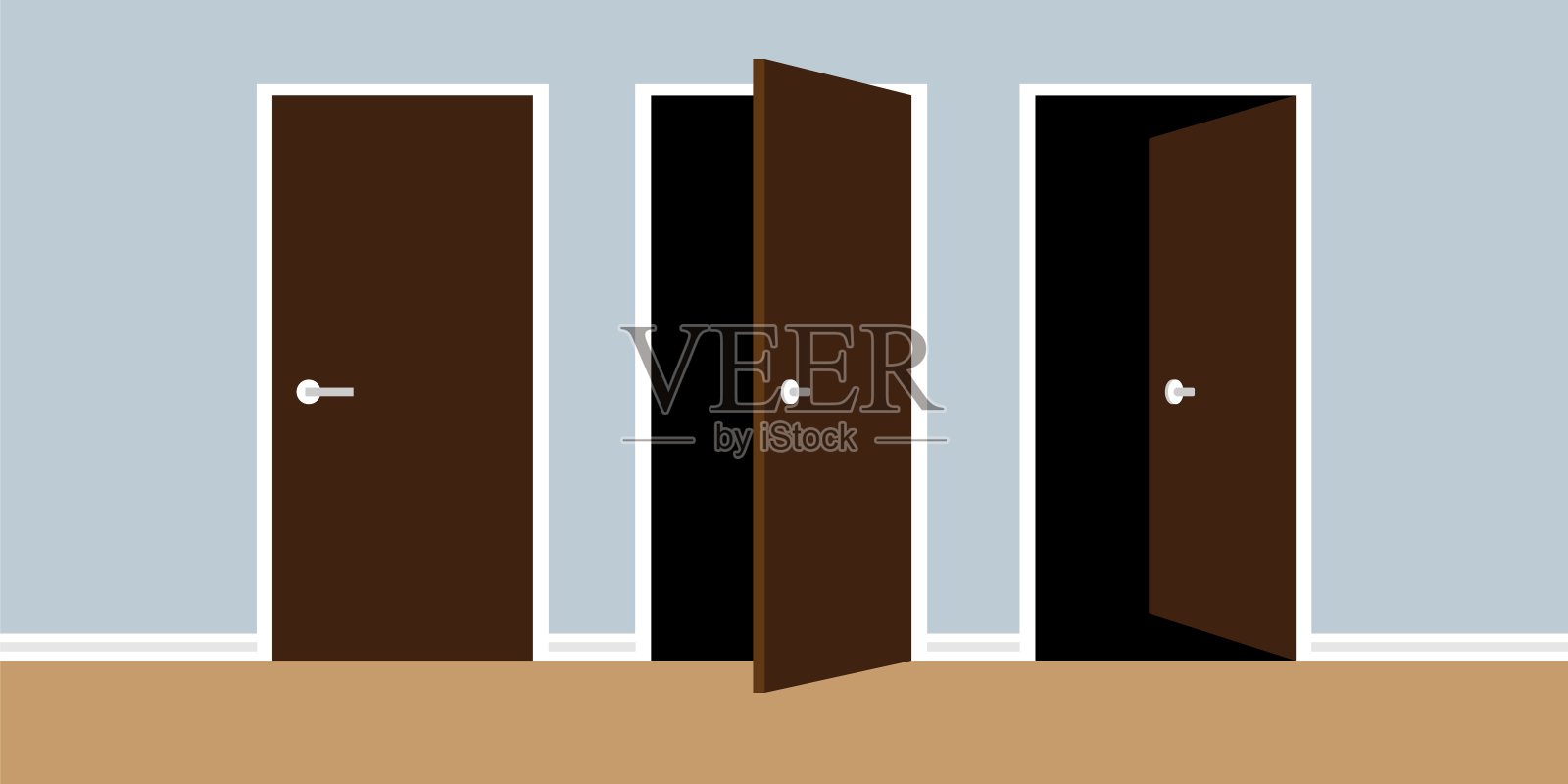 门插画图片素材