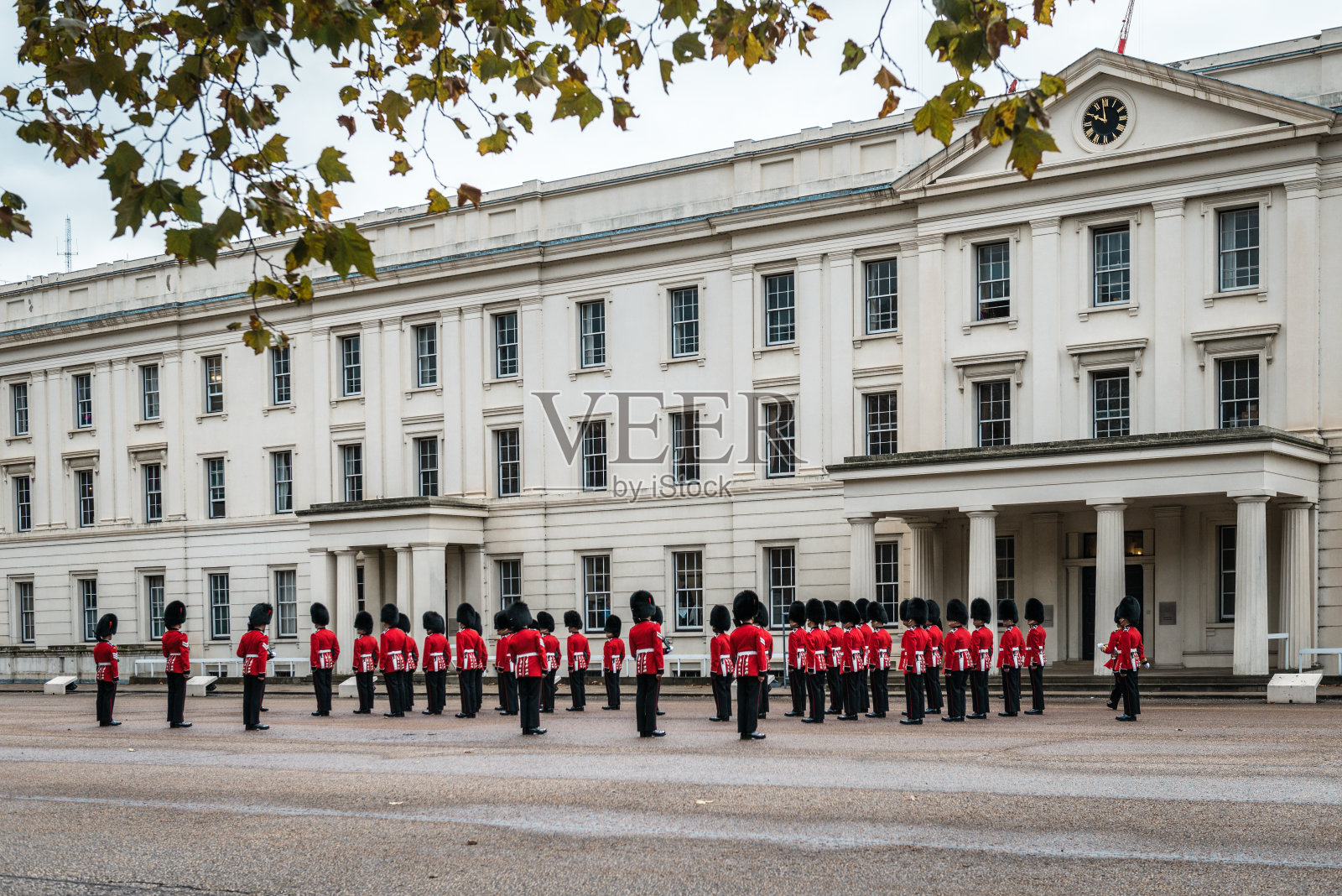 伦敦换岗仪式的准备工作照片摄影图片
