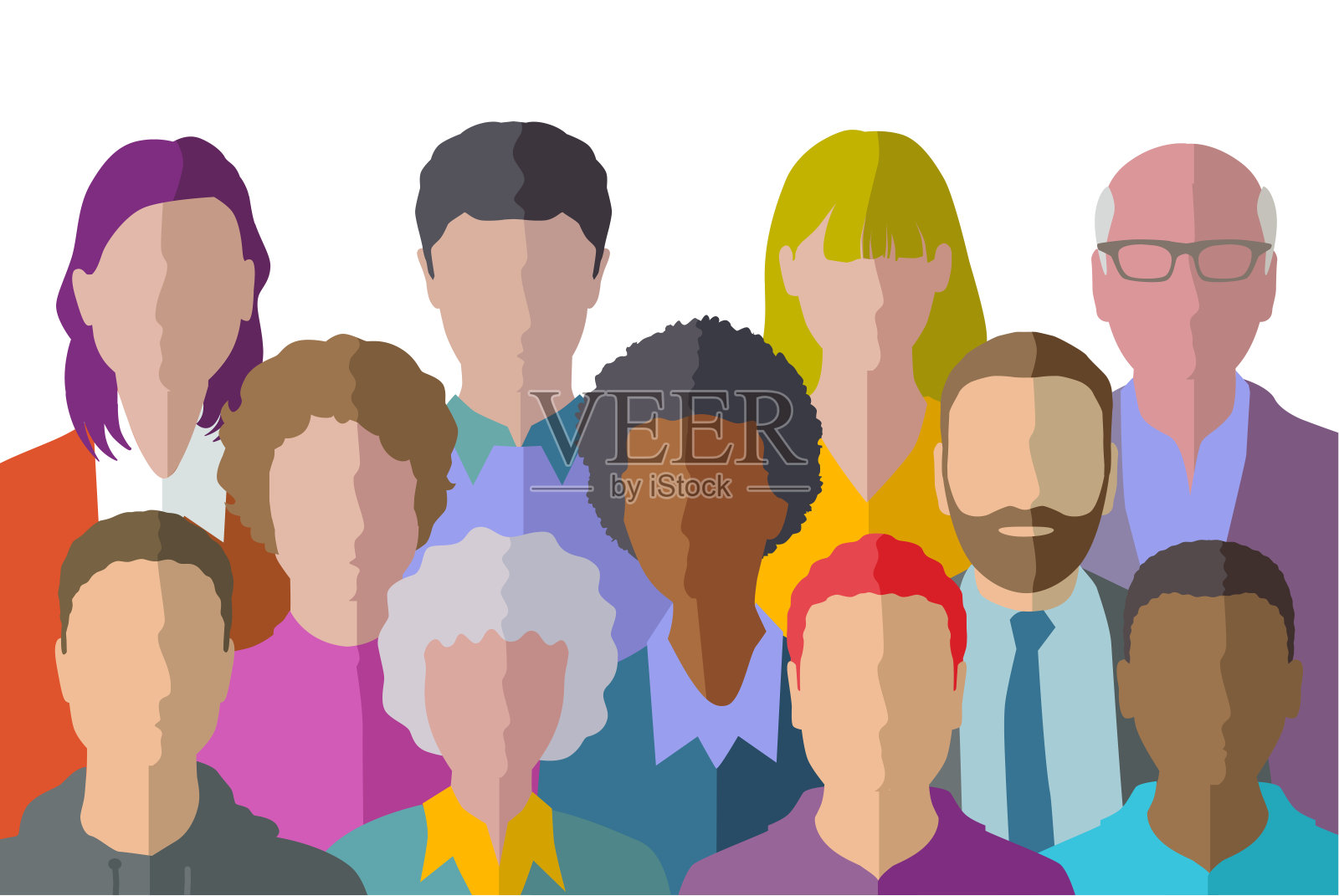 人概要文件图标插画图片素材